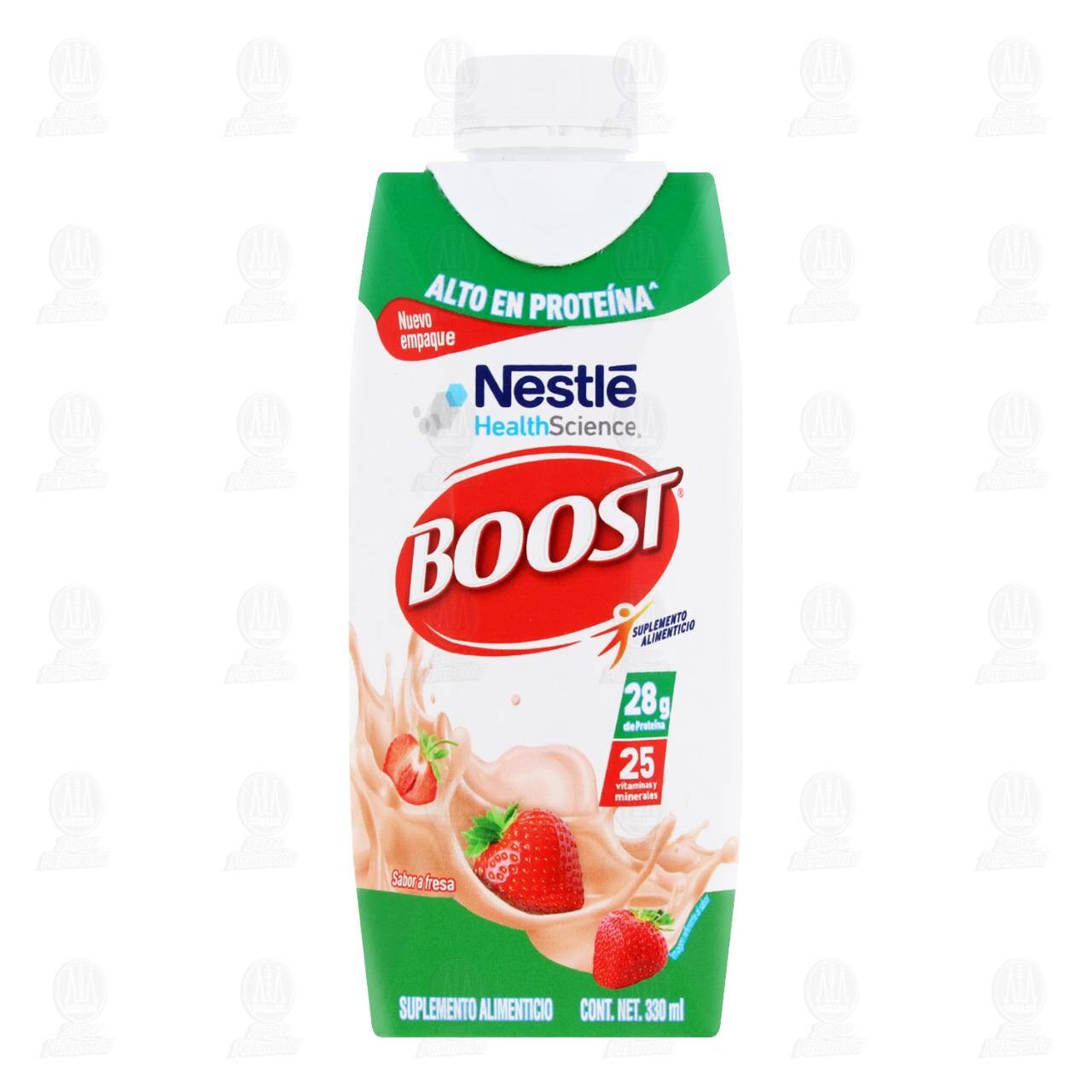 Suplemento Alimenticio Boost Alto en Prote&iacute;na Sabor Fresa, 330 ml. image number 1