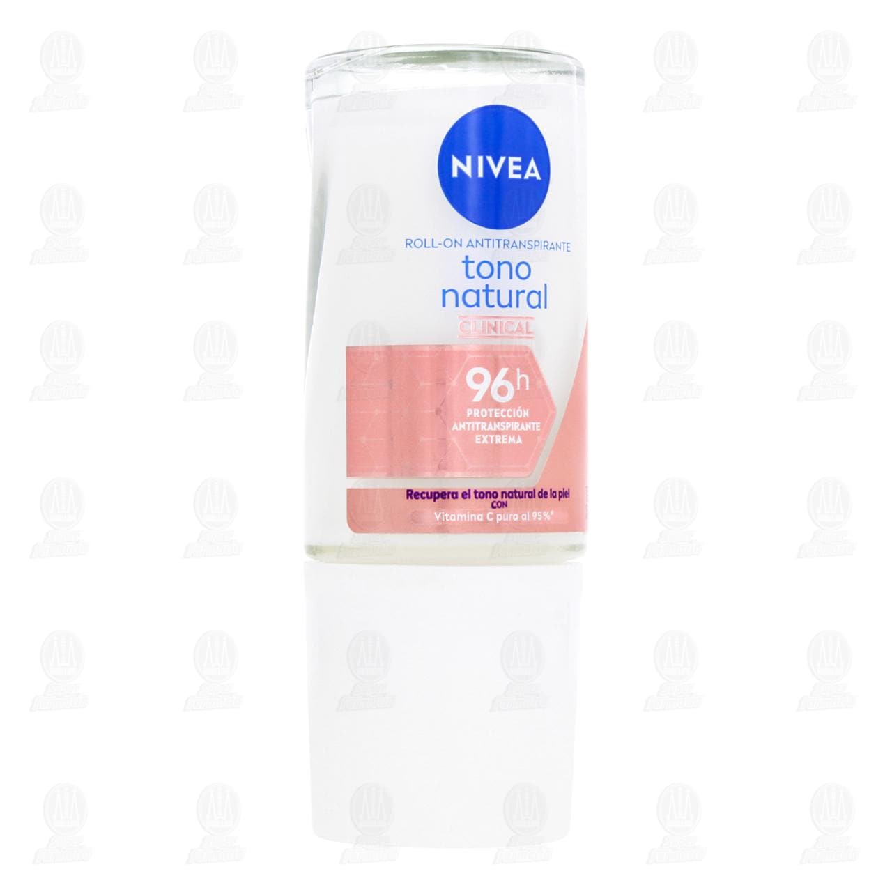 Imagen para Antitraspirante Nivea Tono Natural Clinical en Roll On, 50 ml.