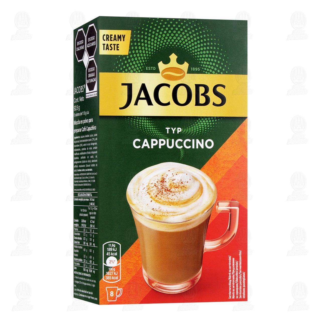 Imagen para Café Soluble Jacobs Cappuccino, 92.8 gr.