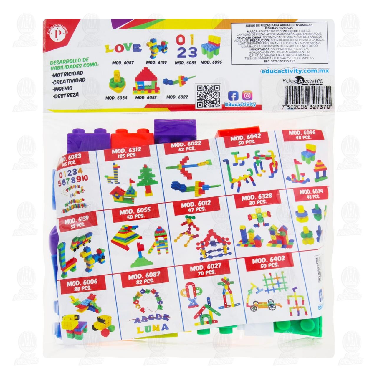 Juego Constru-Kids Figuras para Ensamblar Modelo 6055 para Ni&ntilde;os Mayores de 3 a&ntilde;os, 1 pz. image number 1