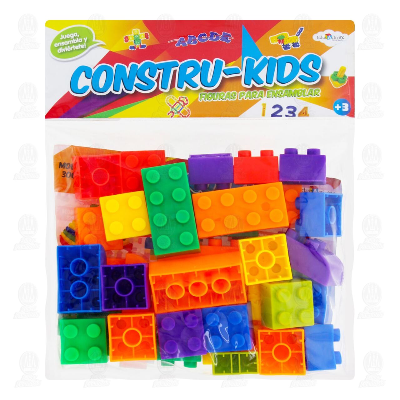 Juego Constru-Kids Figuras para Ensamblar Modelo 6055 para Ni&ntilde;os Mayores de 3 a&ntilde;os, 1 pz. image number 0