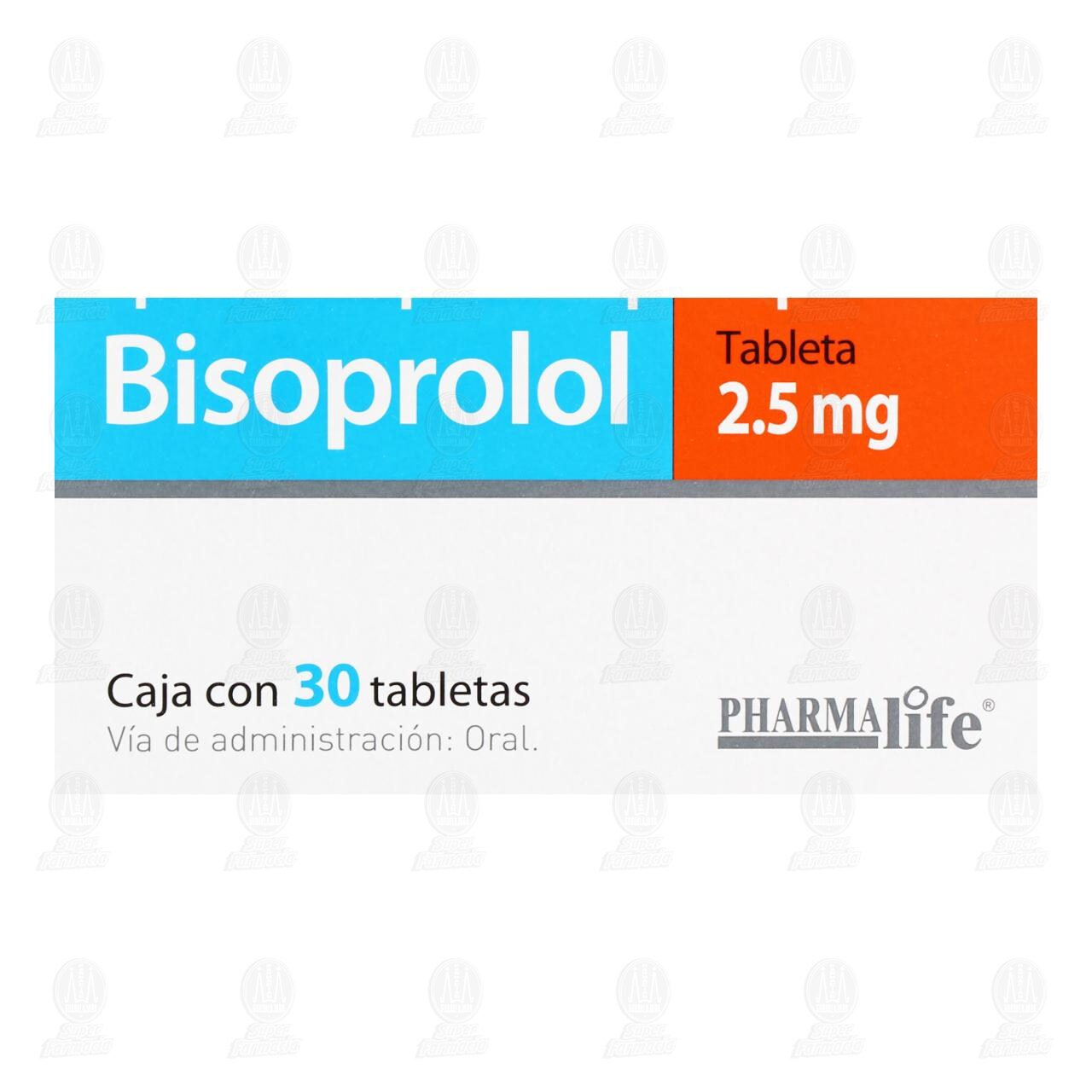 Bisoprolol 2.5 mg, 30 Tabletas Pharmalife. image number 1
