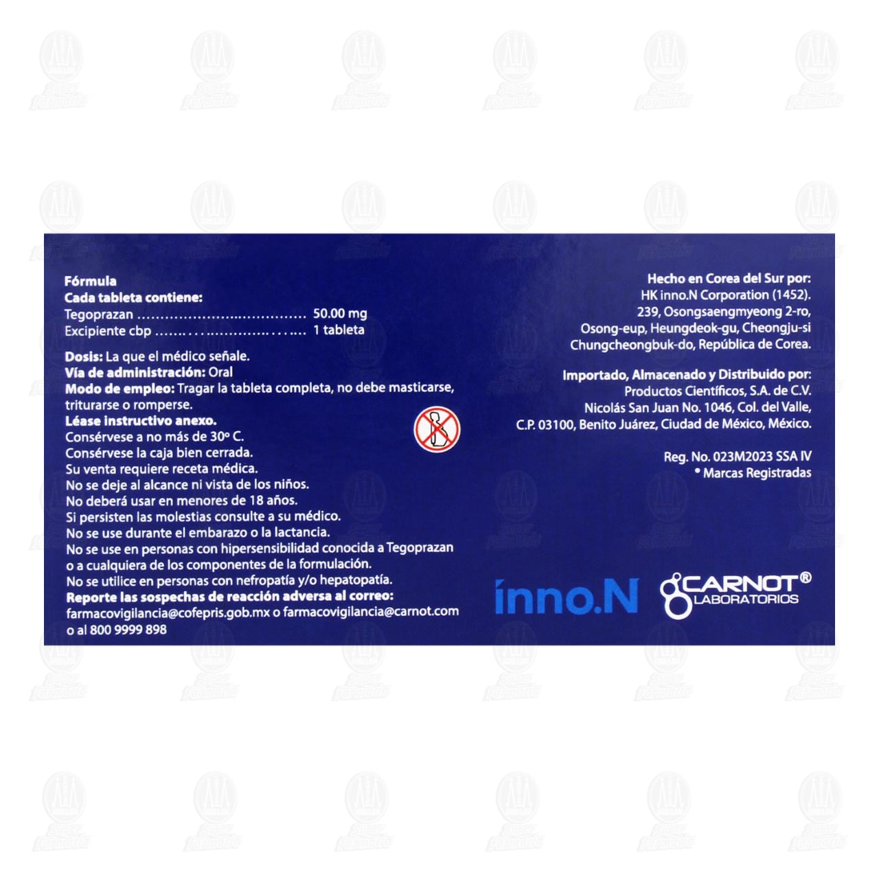 Ki-CAB 50 mg, 10 Tabletas. image number 2