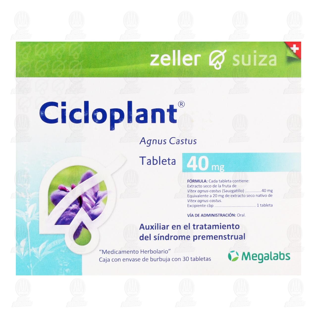 Cicloplant 40 mg, 30 Tabletas. image number 1