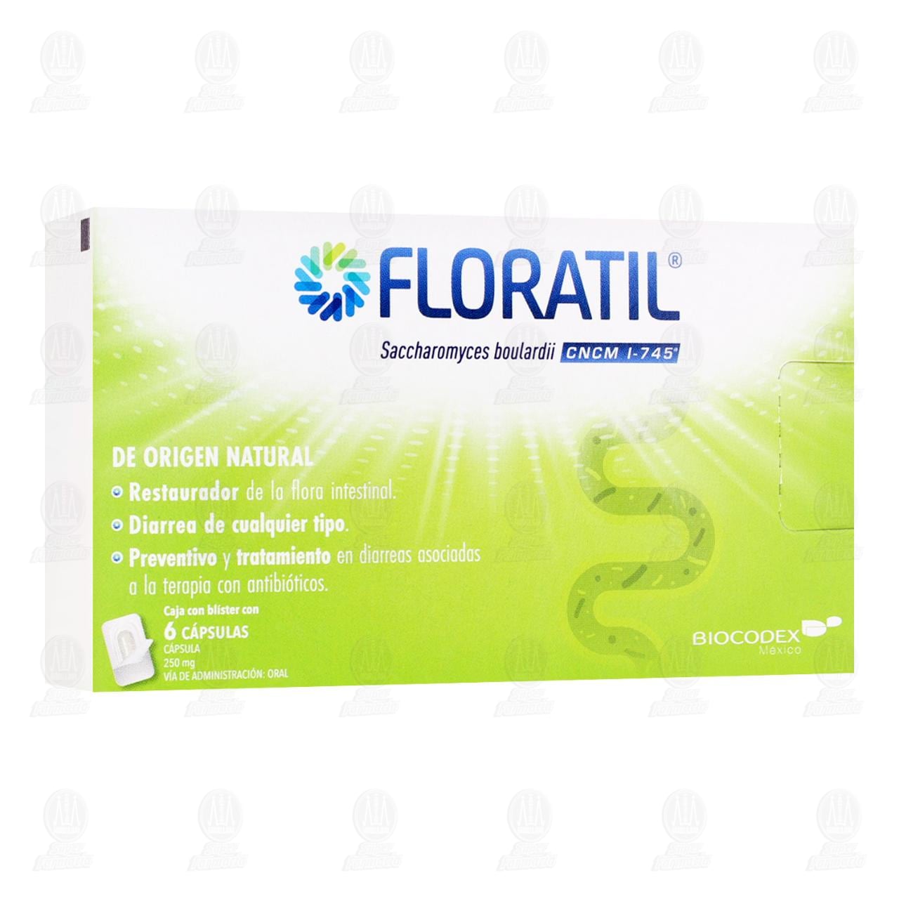 Imagen para Floratil 250 mg, 6 Cápsulas.
