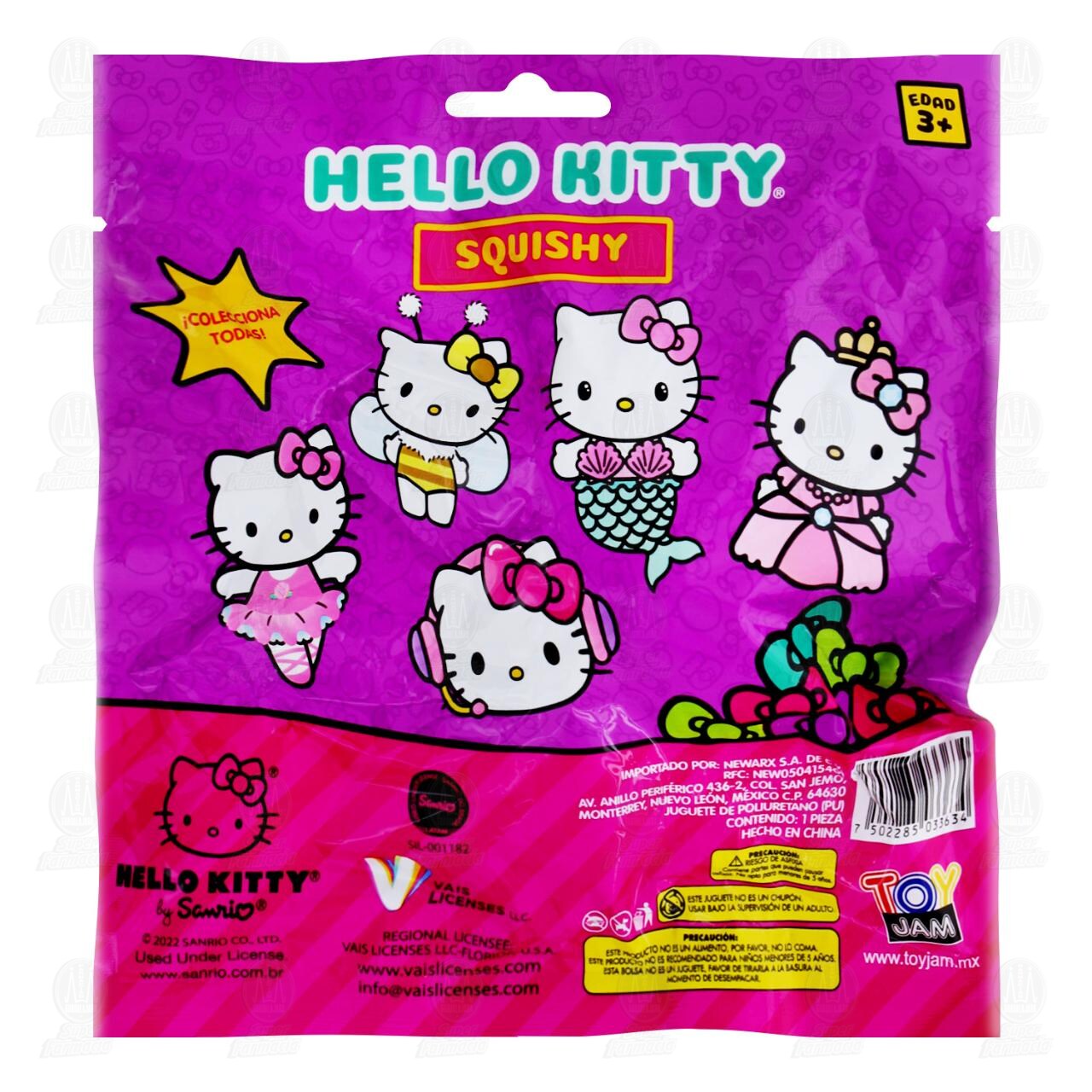 Juguete Squishy  Hello Kitte Toy Jam Varios modelos, 1 pz. image number 1
