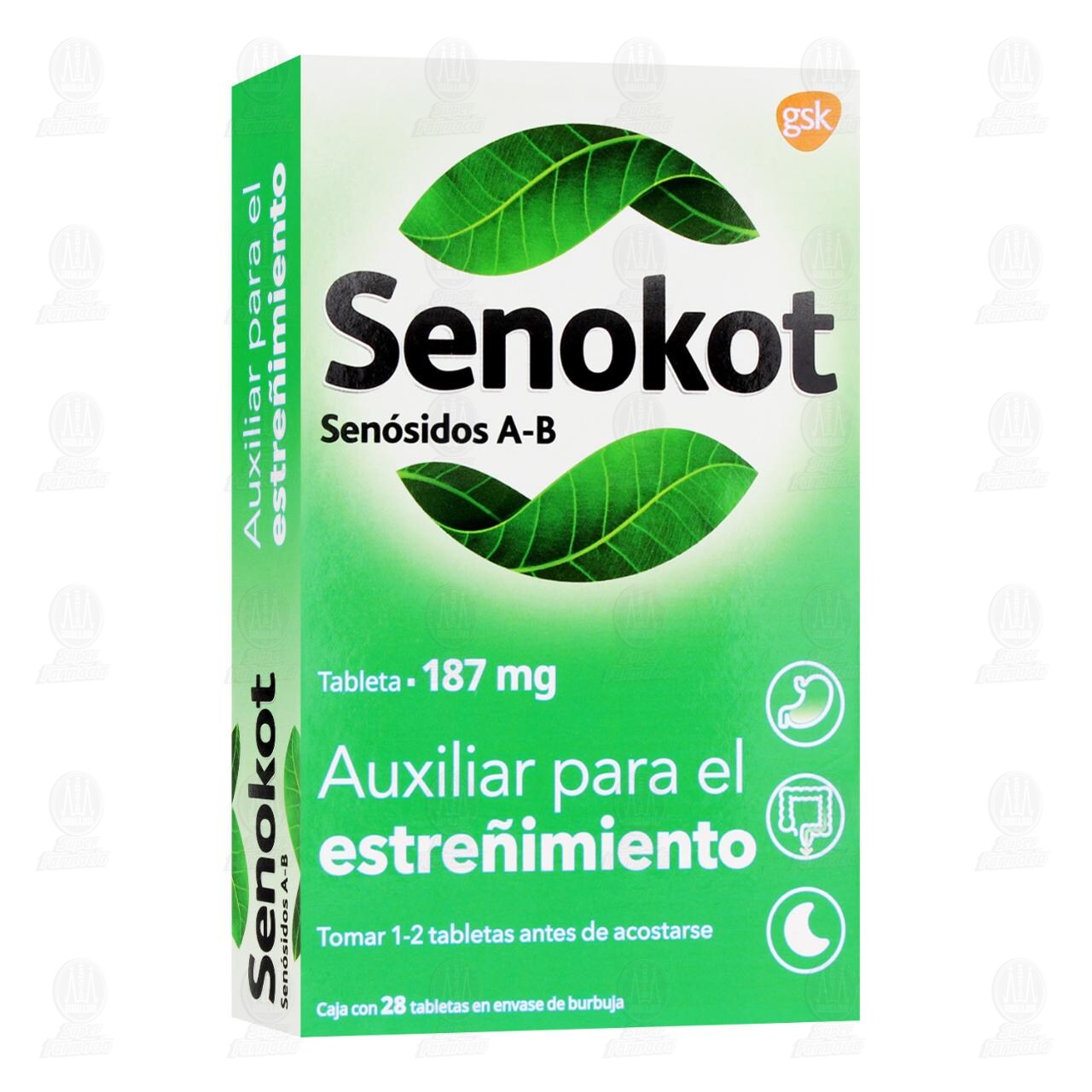 Senokot 187 mg, 28 Tabletas.