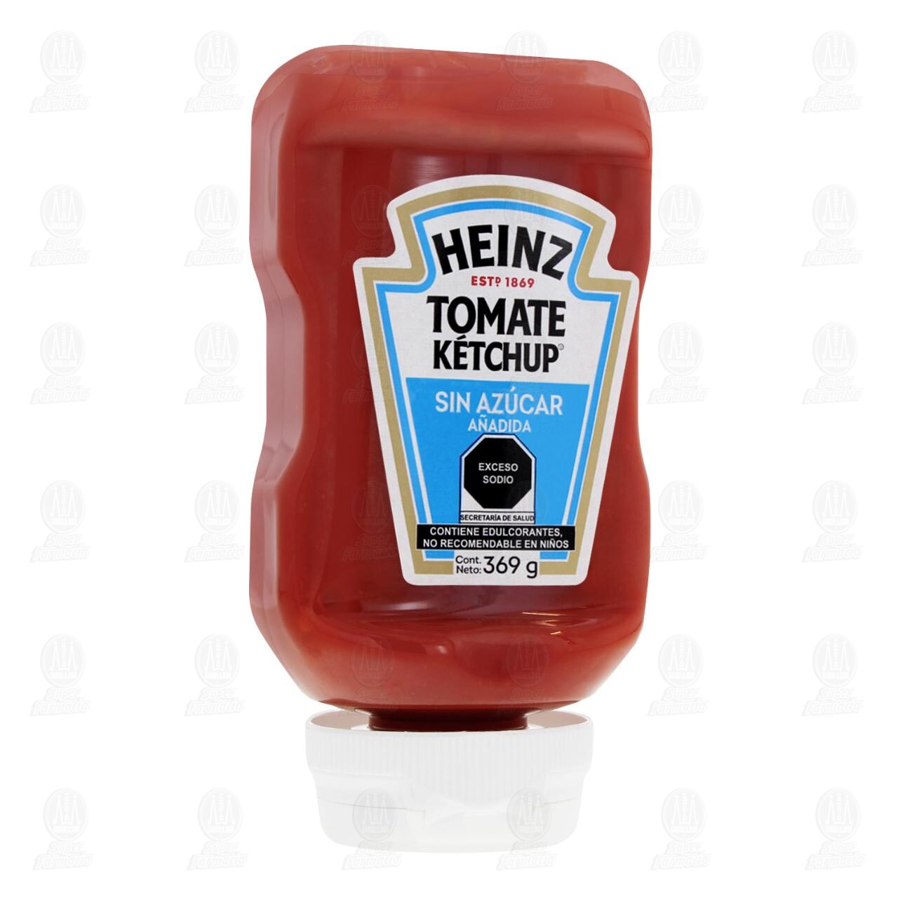 Salsa de Tomate Heinz Kétchup Sin Azúcar, 369 gr.