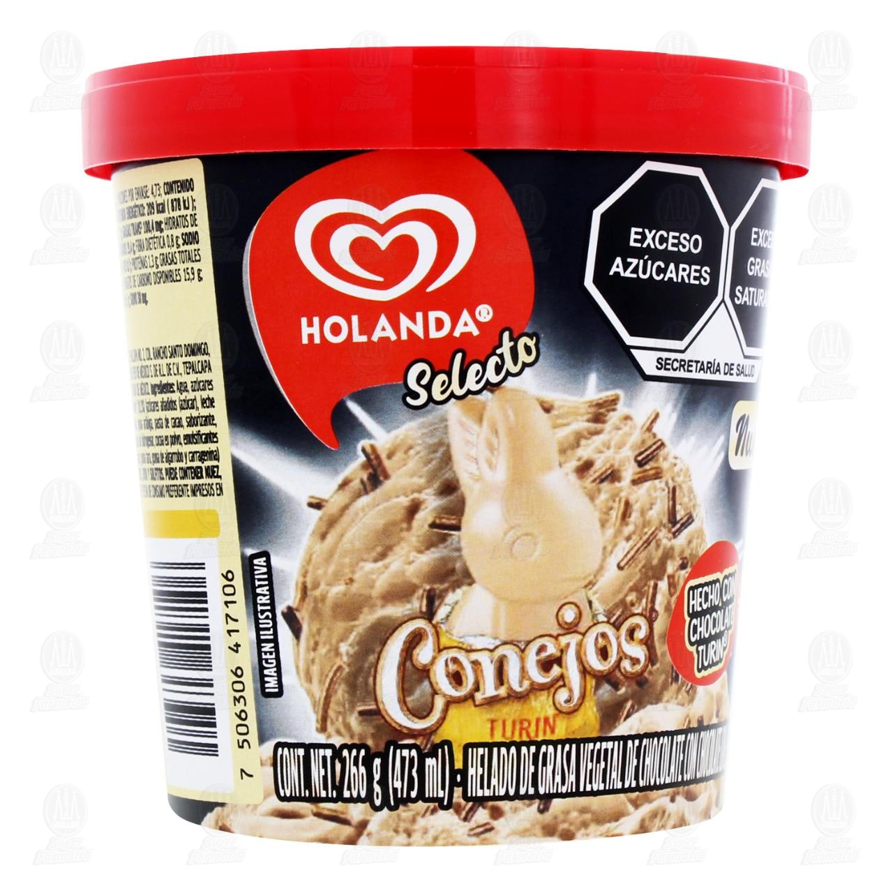 Imagen para Helado Holanda Selecto Conejos Turín, 266 gr.
