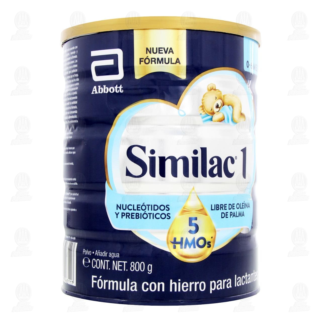 Imagen para Fórmula Infantil Similac 1 con Hierro para Lactantes (Edad 0 a 6 meses), 800 gr.