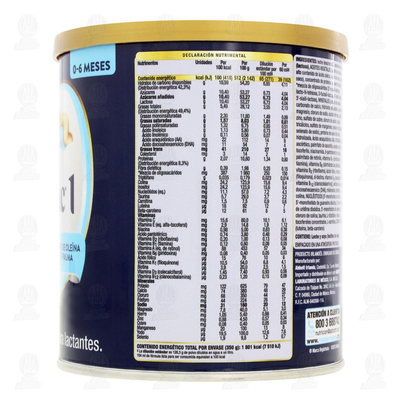 F&oacute;rmula Infantil Similac 1 con Hierro para Lactantes (Edad 0 a 6 meses), 350 gr. image number 2