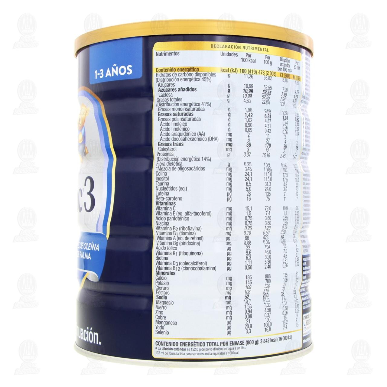 F&oacute;rmula Infantil Similac 3 de Continuaci&oacute;n (Edad 1 a 3 a&ntilde;os), 800 gr. image number 2