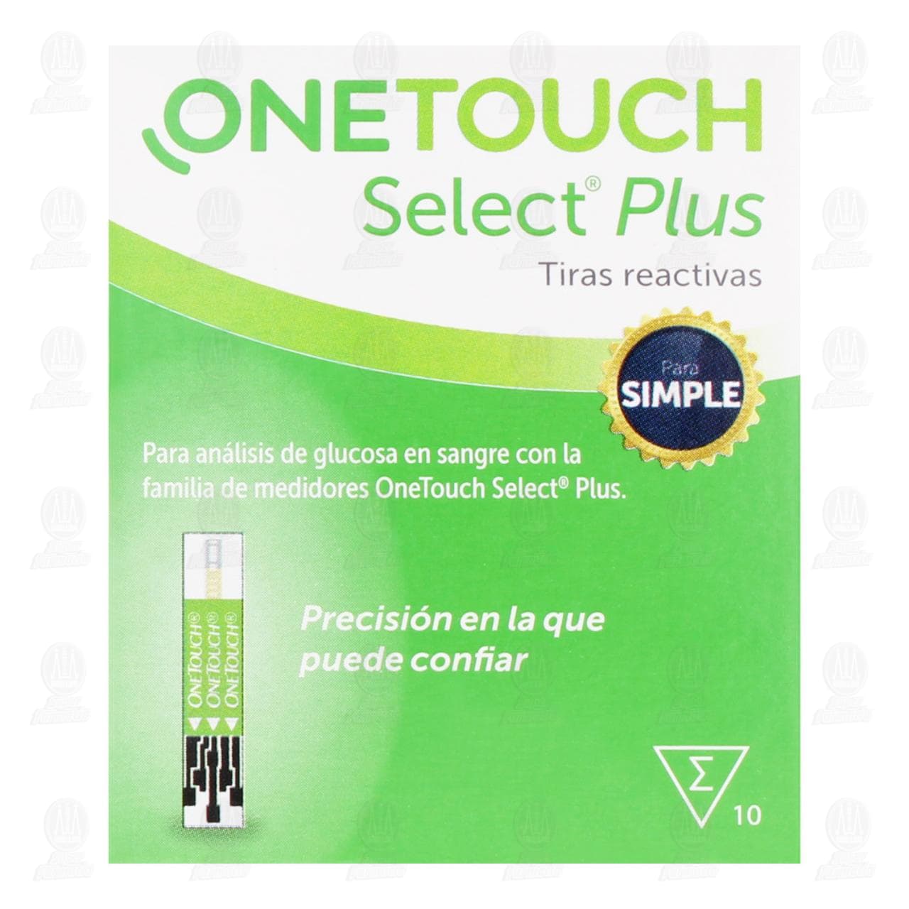 One Touch Select Plus Tiras Reactivas, 10 pzas. image number 1