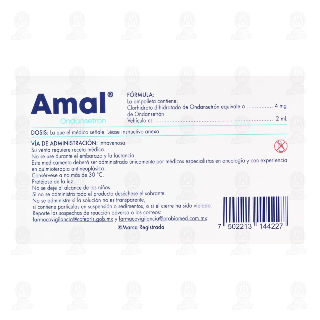 Amal 4mg/2ml Soluci&oacute;n Inyectable, 1 ampolleta. image number 2