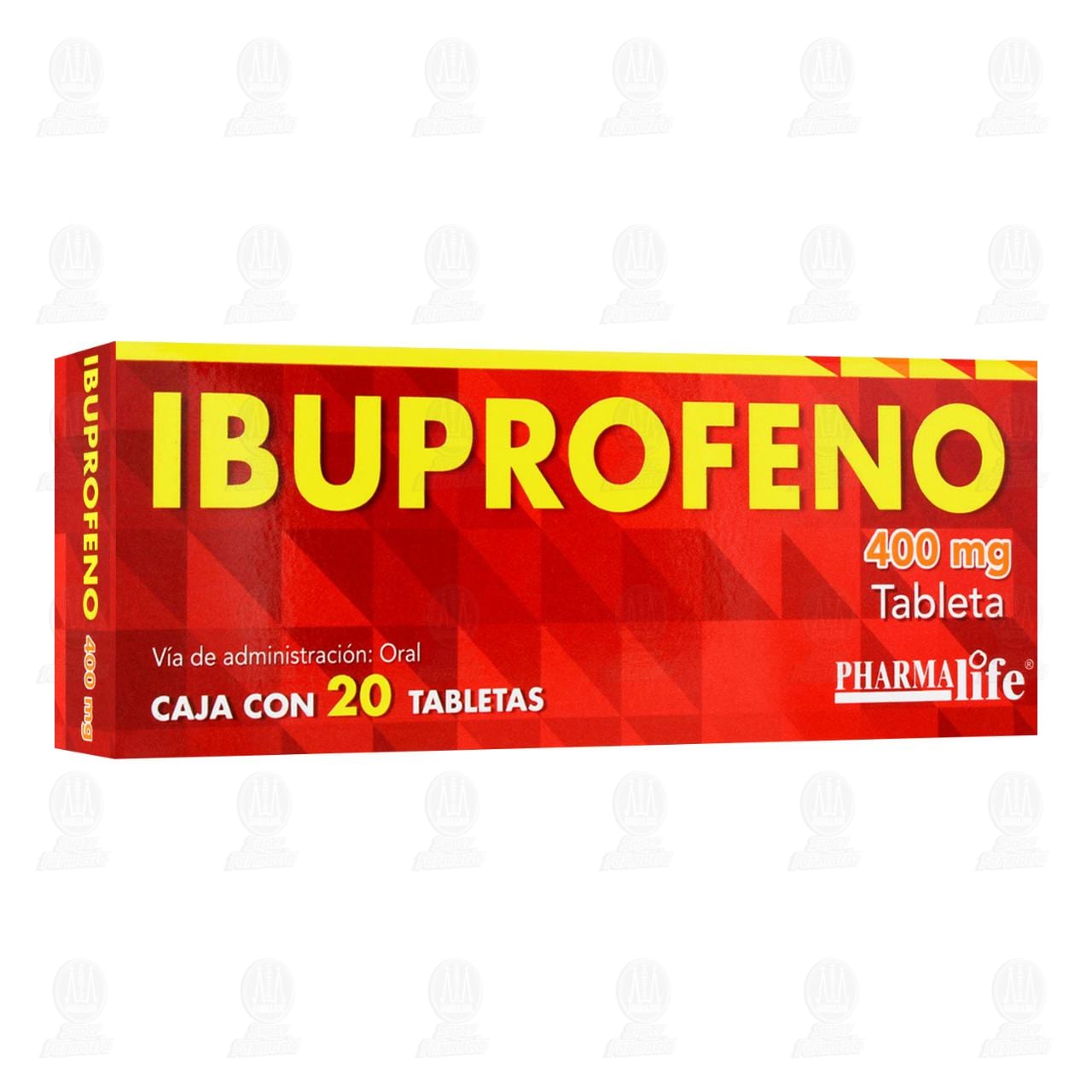 Ibuprofeno 400 mg, 20 Tabletas Pharmalife. image number 0
