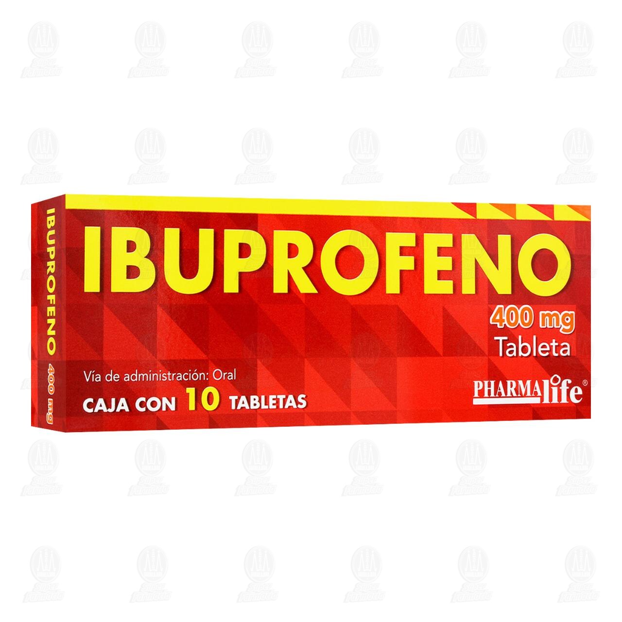 Ibuprofeno 400 mg, 10 Tabletas Pharmalife. image number 0
