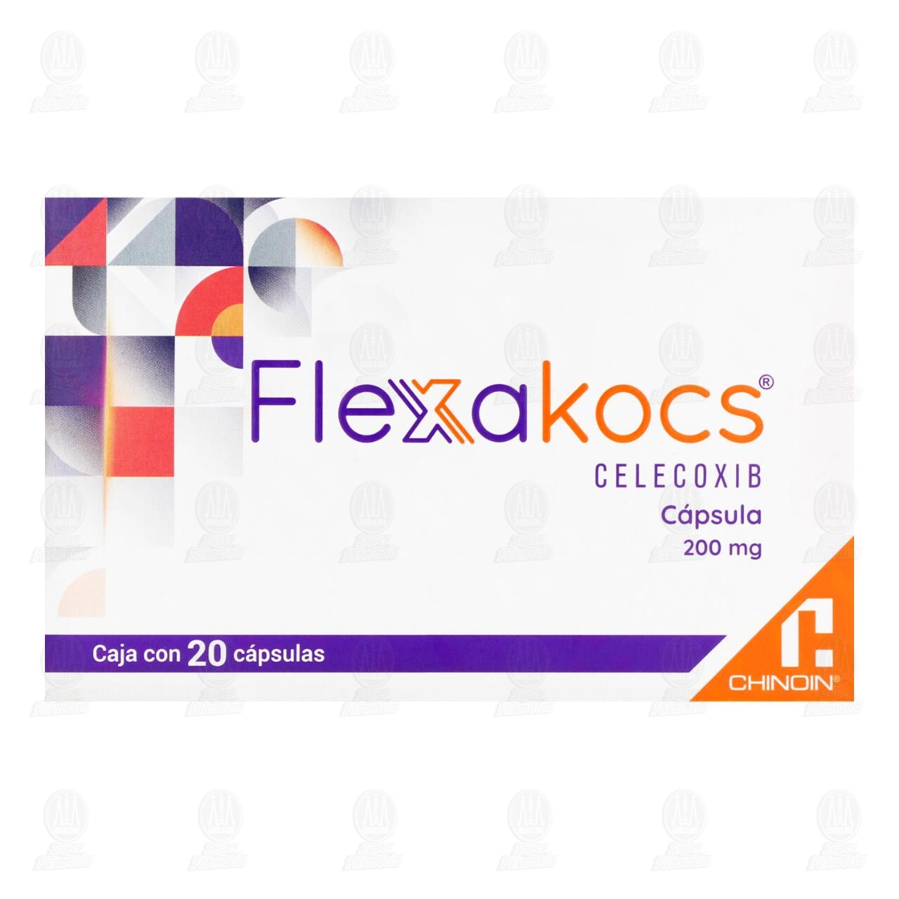 Flexakocs 200 mg, 20 C&aacute;psulas. image number 1