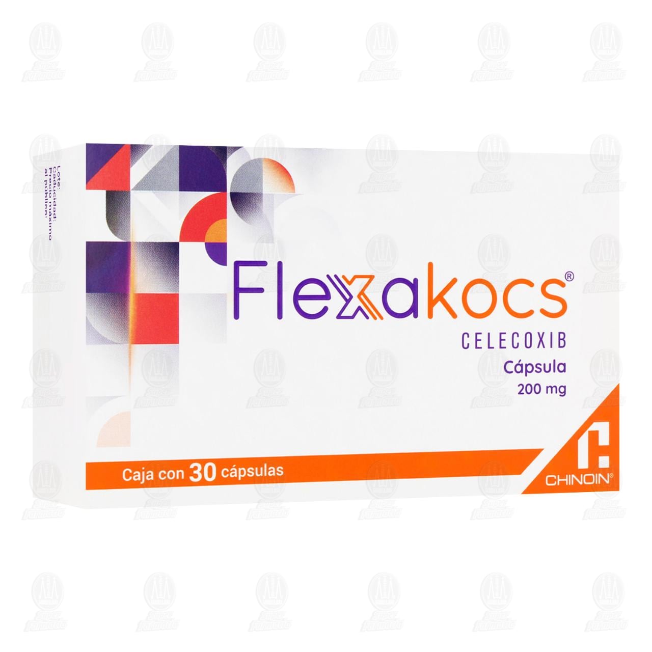Flexakocs 200 mg, 30 C&aacute;psulas.