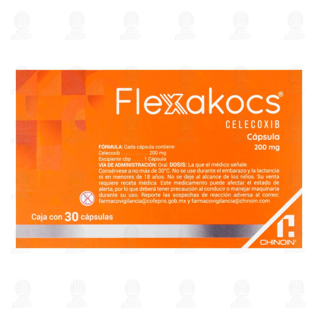Flexakocs 200 mg, 30 C&aacute;psulas. image number 2