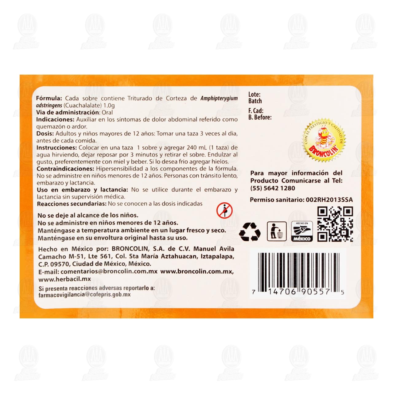 Herbacil Cuacol G T&eacute; de Cuachalalate, 25 gr. image number 2