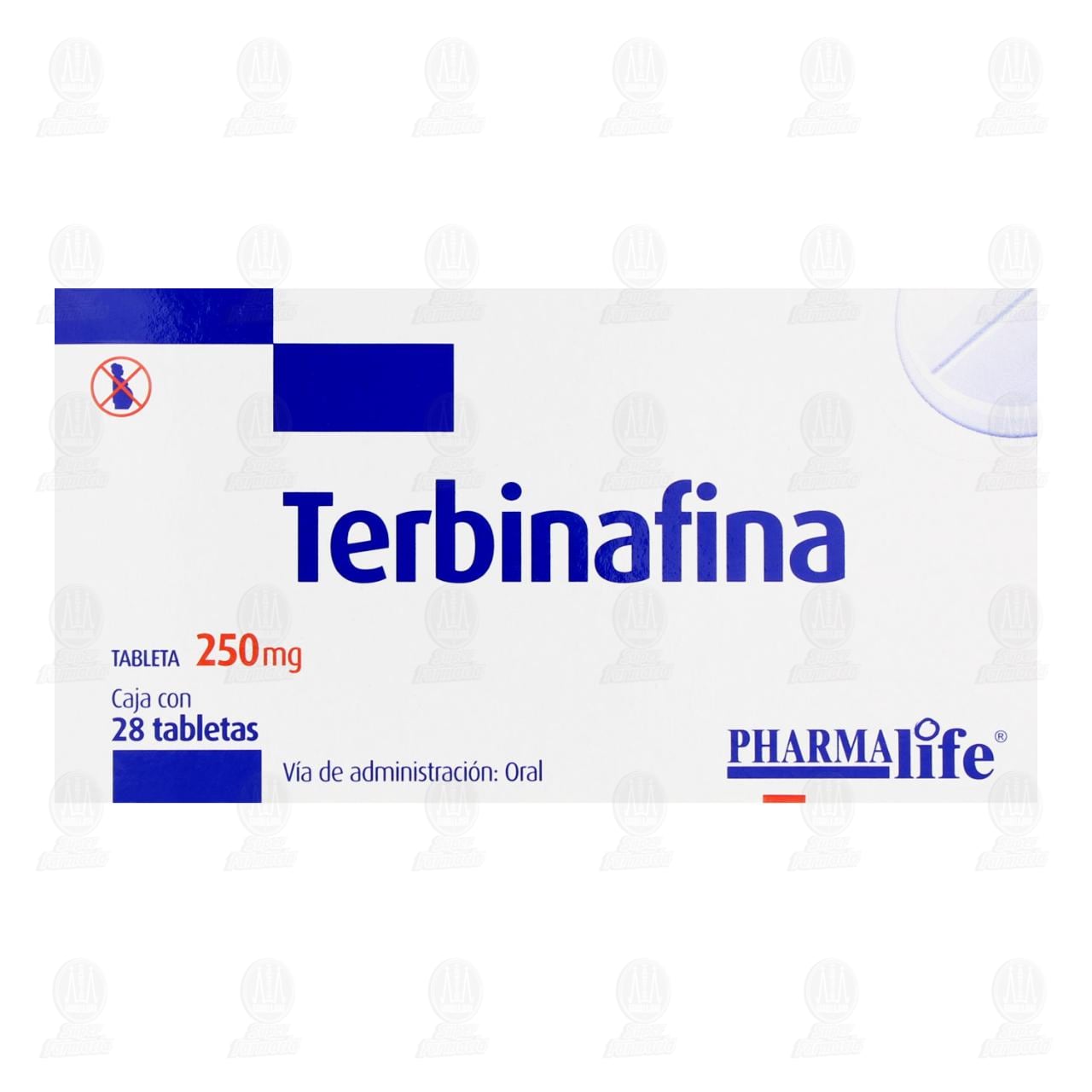Terbinafina 250 mg, 28 Tabletas Pharmalife. image number 1