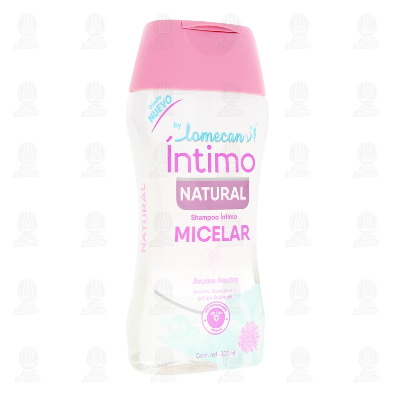 Shampoo &Iacute;ntimo Natural Lomecan V Micelar Aroma Neutro, 200 ml. image number 0