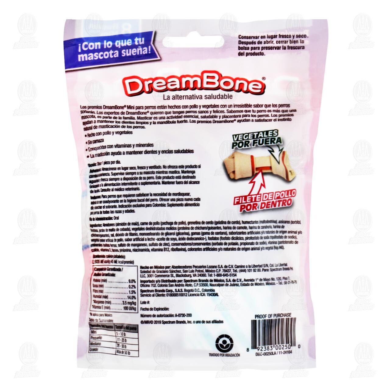 Premios para Perro Dream Bone Mini Huesos Sabor Pollo, 112 gr. image number 1