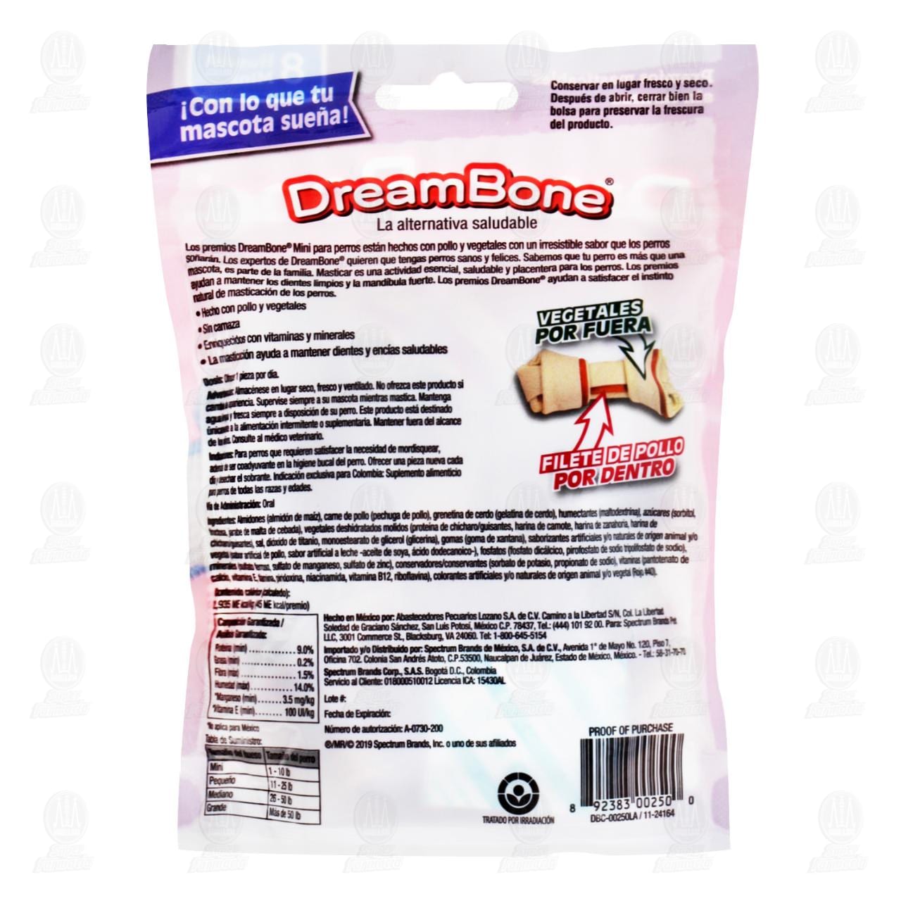 Premios para Perro Dream Bone Mini Huesos Sabor Pollo, 112 gr. image number 1