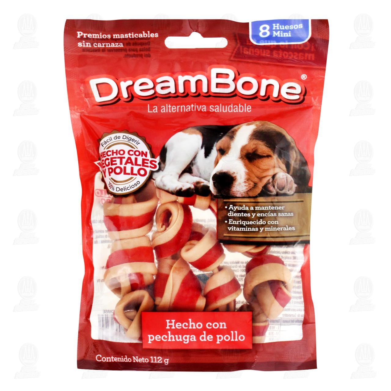 Premios para Perro Dream Bone Mini Huesos Sabor Pollo, 112 gr.