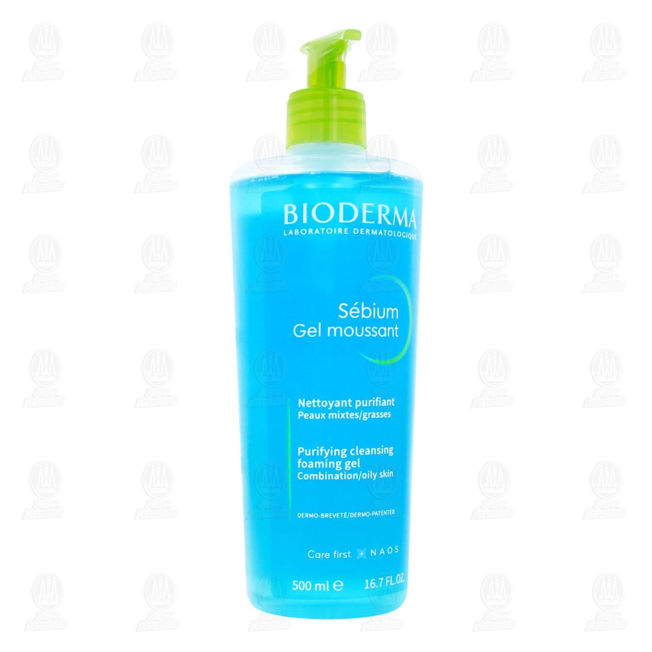 Gel Dermolimpiador Bioderma Sébium Gel Moussant, 500 ml.