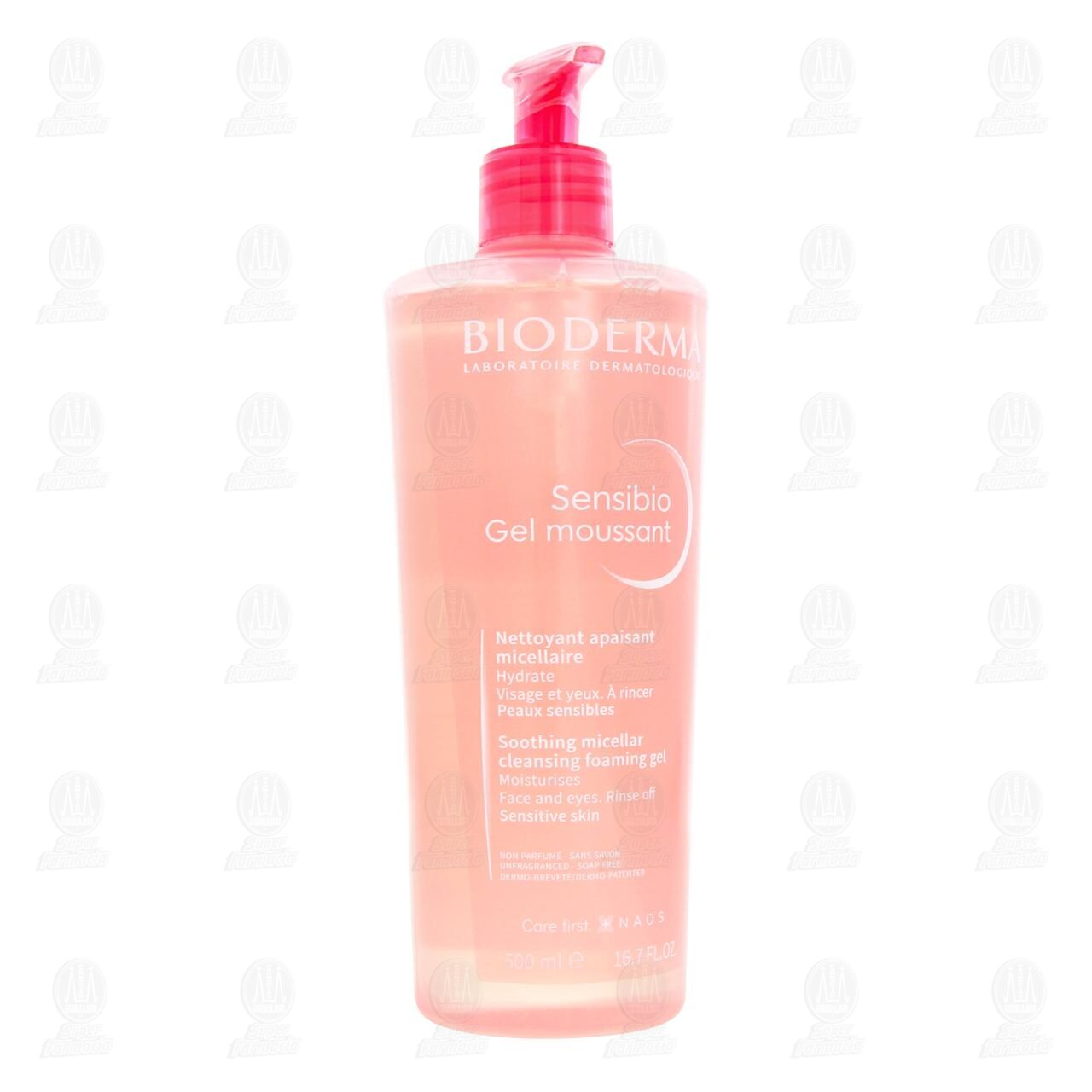 Gel Espumoso Limpiador Suave Bioderma Sensibio Gel Moussant, 500 ml.