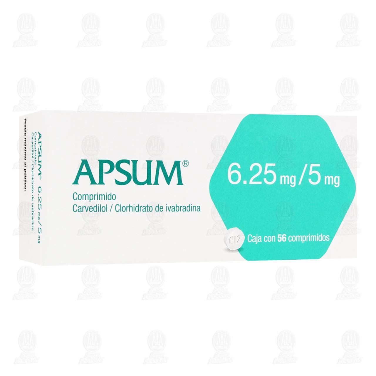 Imagen para Apsum 6.25mg/5mg, 56 Comprimidos.