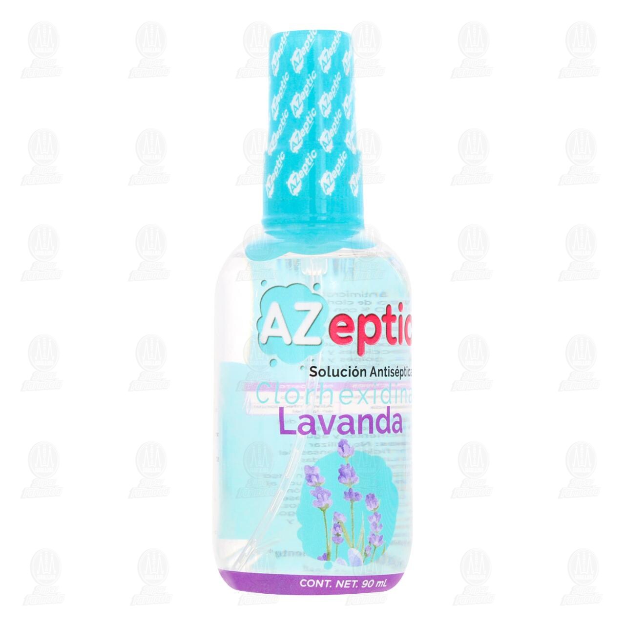 Soluci&oacute;n Antis&eacute;ptica Azeptic Lavanda, 90 ml. image number 0
