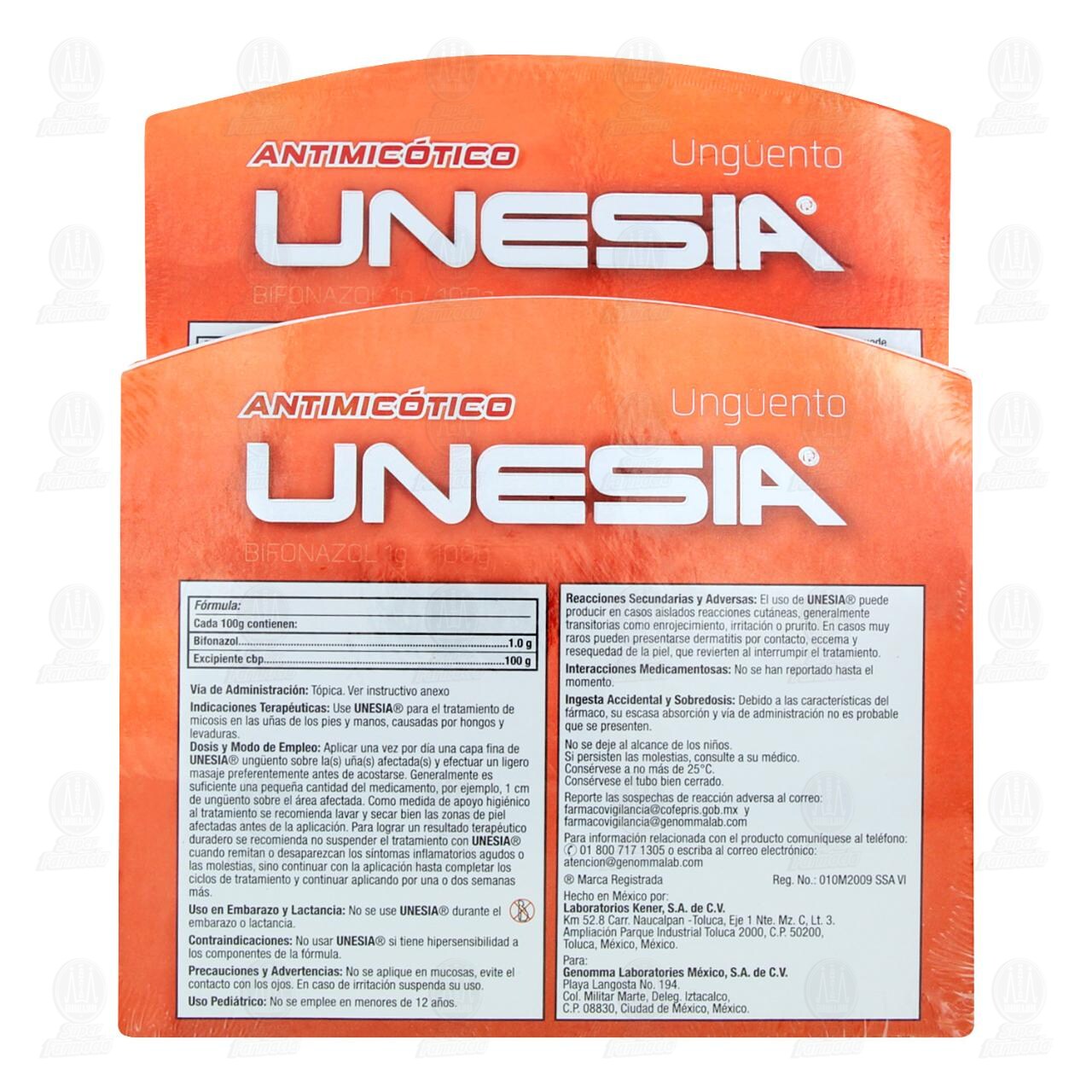 Pack Unesia Ung&uuml;ento 1gr/100gr, 2 pzas. image number 2