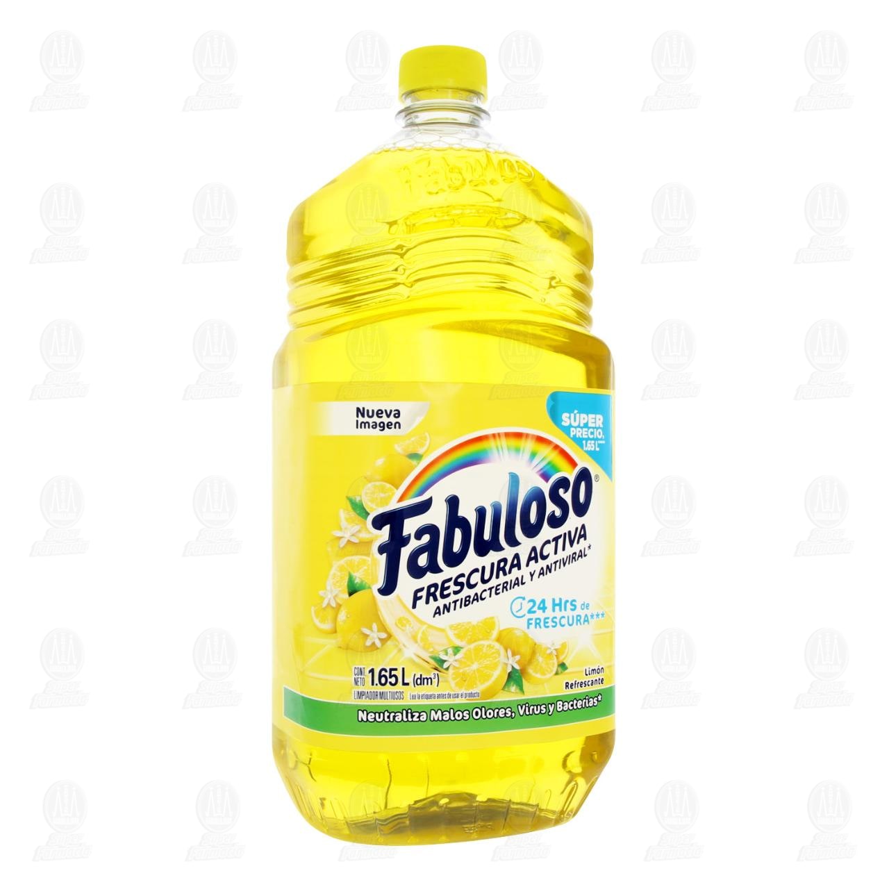 Imagen para Limpiador Líquido Multiusos Fabuloso Frescura Activa Aroma Limón Refrescante, 1.65 l.