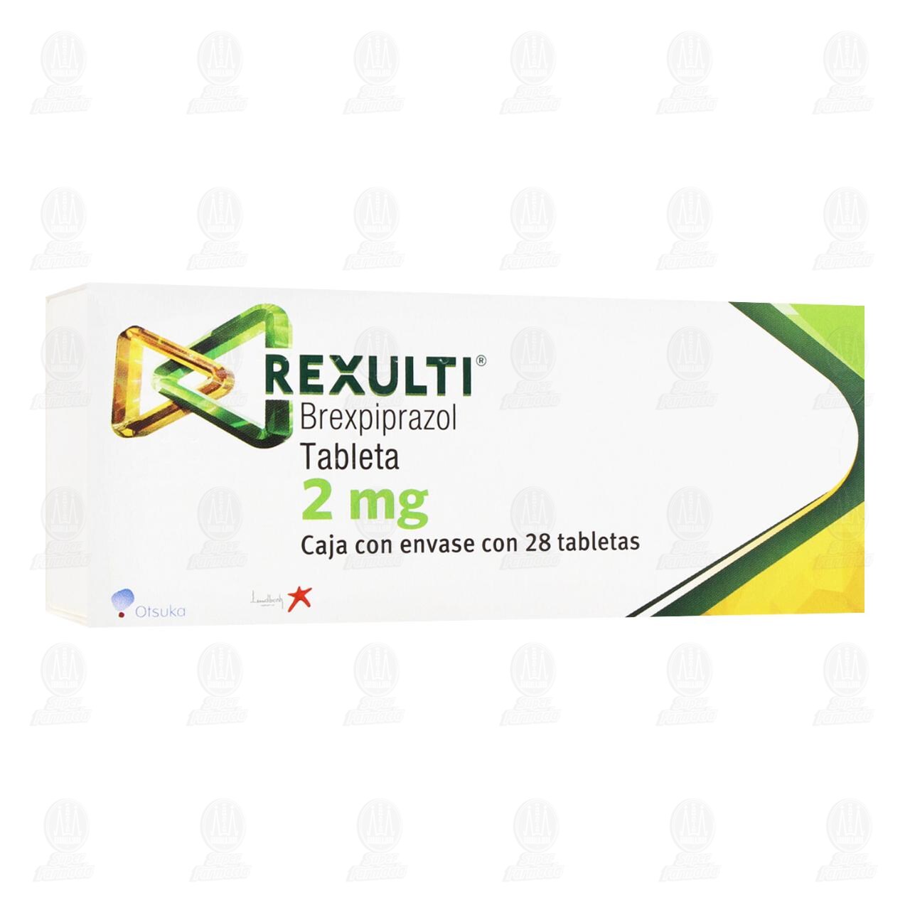 Rexulti 2 mg, 28 Tabletas.