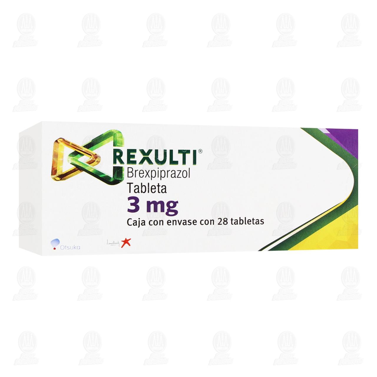 Rexulti 3 mg, 28 Tabletas. image number 0