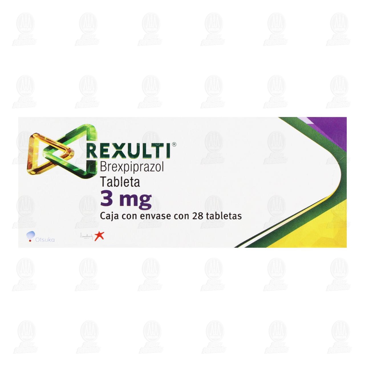 Rexulti 3 mg, 28 Tabletas. image number 1