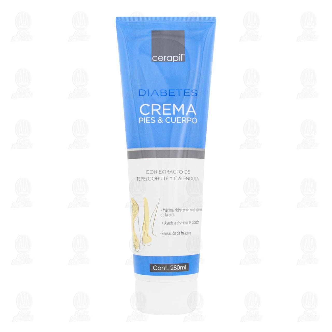 Imagen para Crema Cerapil Diabetes Pies & Cuerpo, 280 ml.