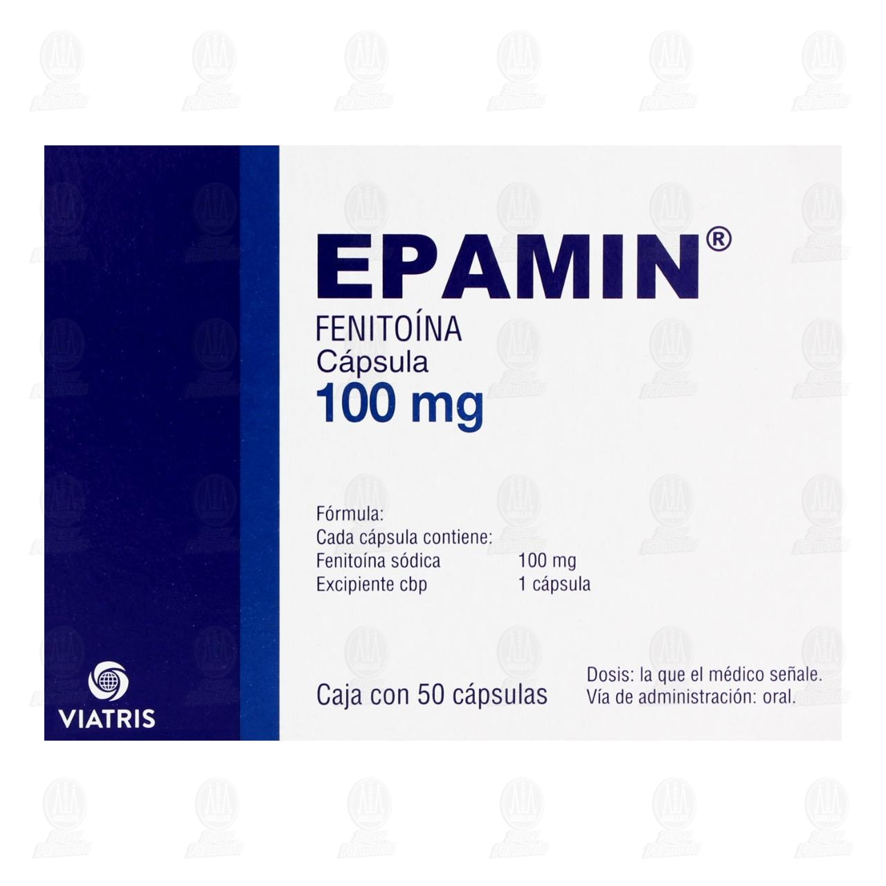 Epamin 100 mg, 50 C&aacute;psulas. image number 1