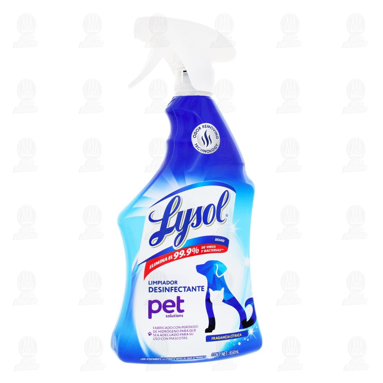 Limpiador Desinfectante Lysol Pet Solutions en Spray, 650 ml.