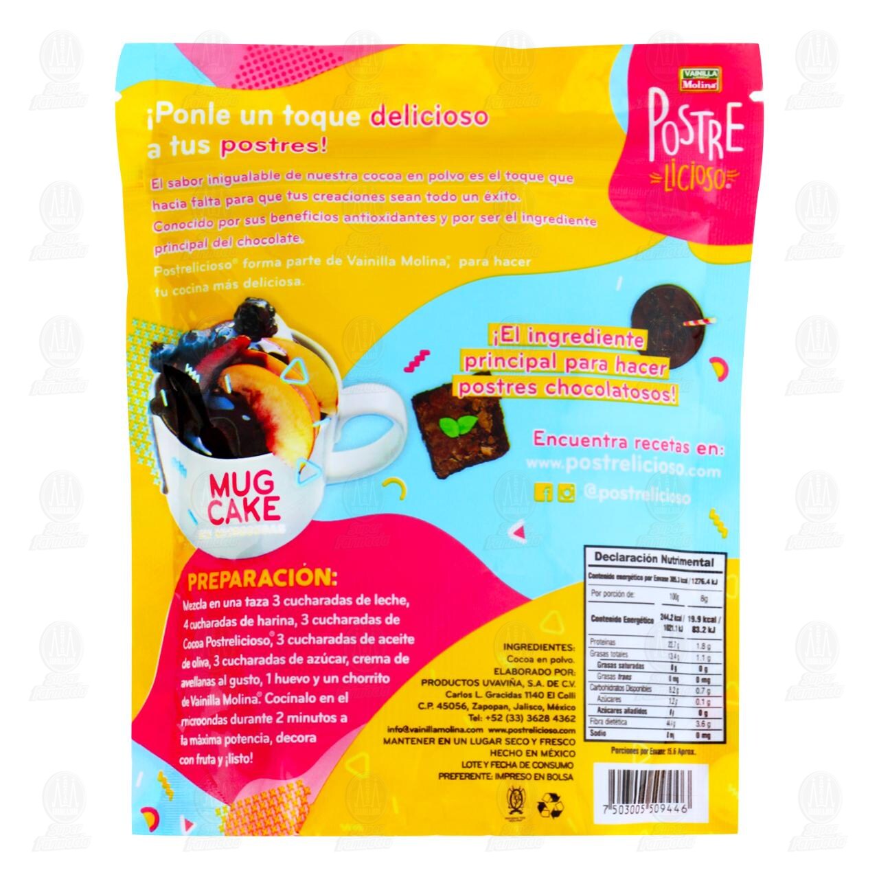 Cocoa Natural Postrelicioso, 125 gr. image number 1