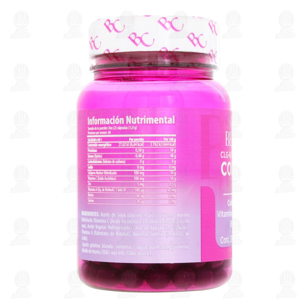 Col&aacute;geno 6 en 1 Belacaps 500 mg, 120 C&aacute;psulas. image number 2