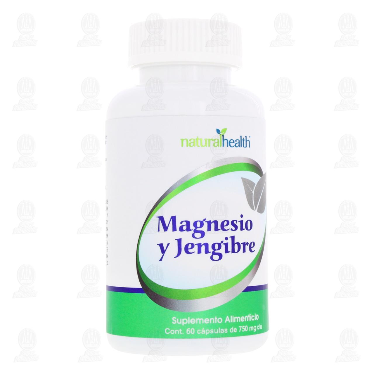 Magnesio y Jengibre 750 mg, 60 C&aacute;psulas. image number 0