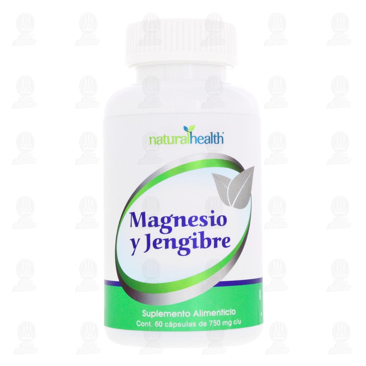 Magnesio y Jengibre 750 mg, 60 C&aacute;psulas. image number 1