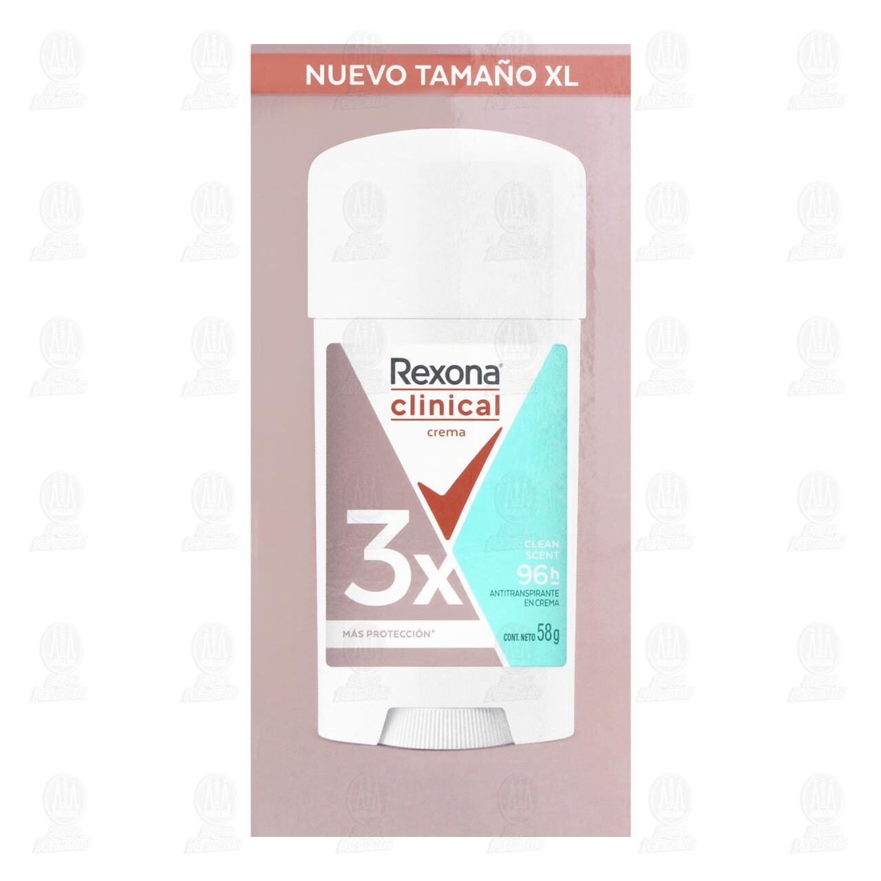 Antitranspirante Rexona Clinical Clean Scent en Crema, 58 gr. image number 2