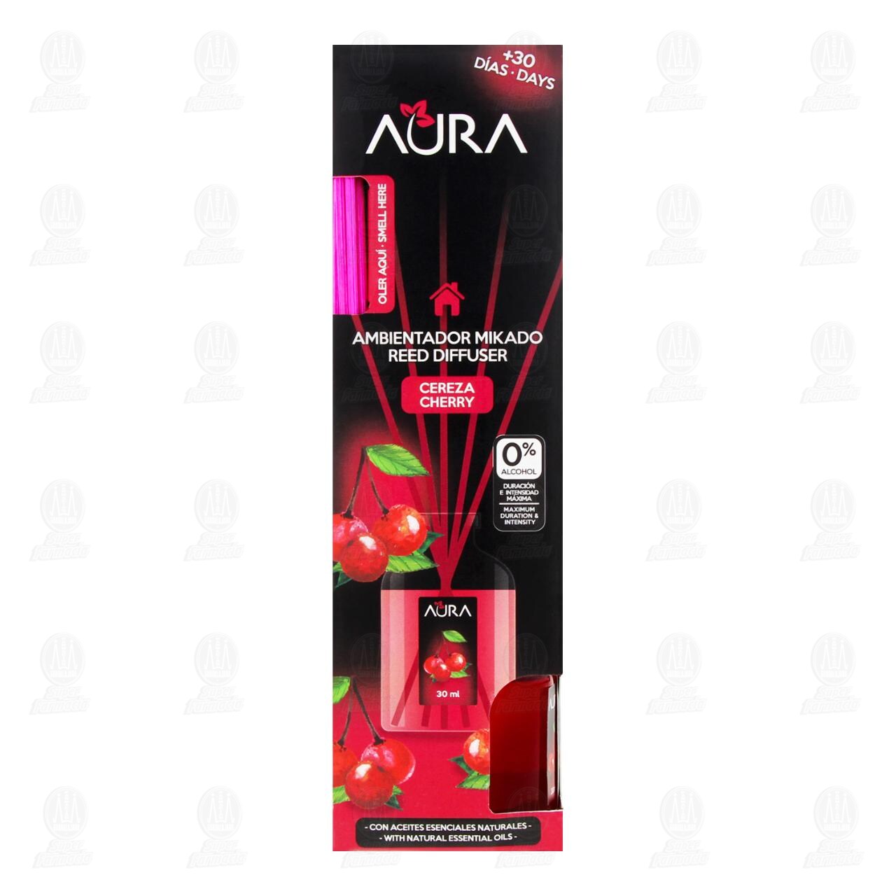 Ambientador Mikado Aura Aroma a Cereza, 30 ml. image number 1