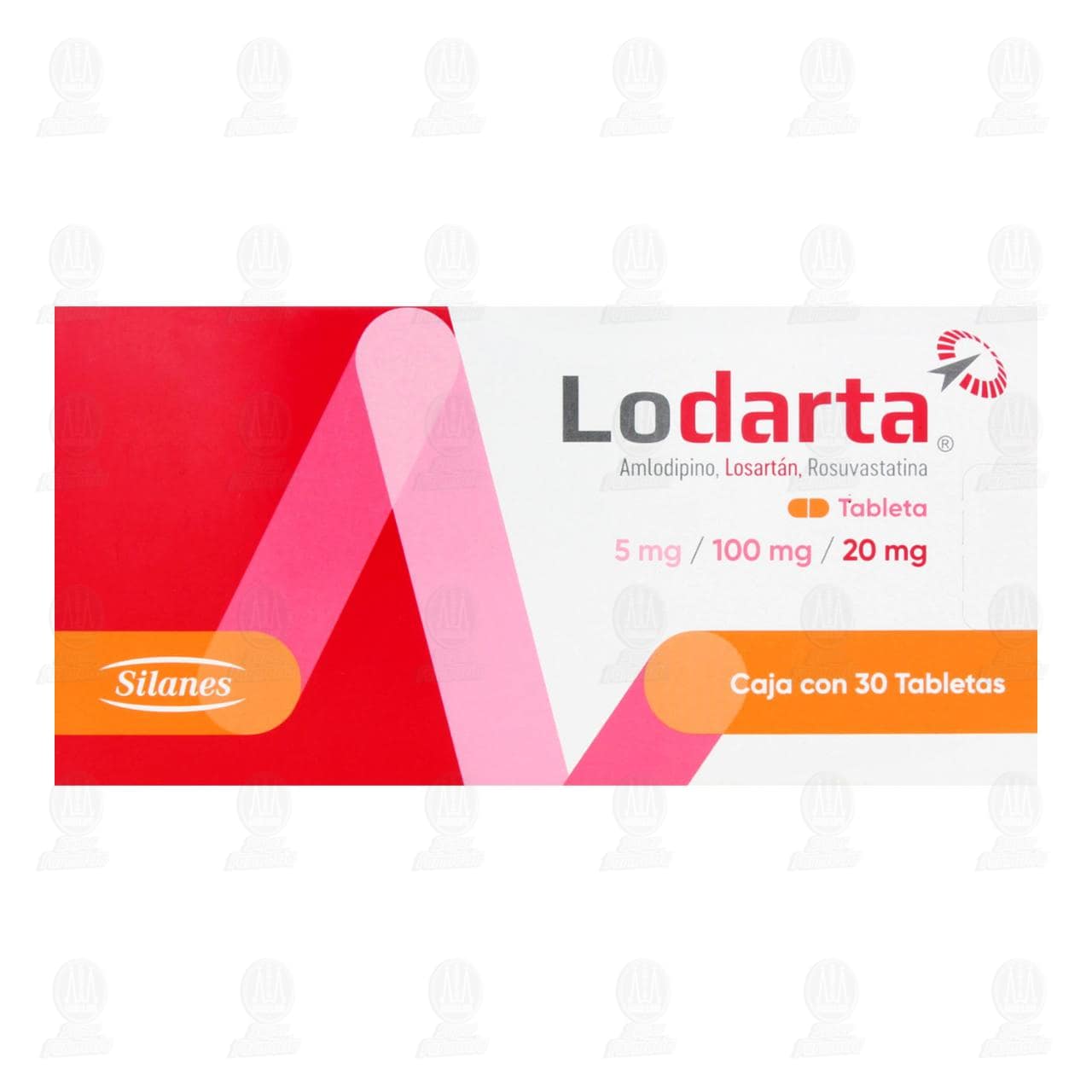 Lodarta 5mg/100mg/20mg, 30 Tabletas. image number 1