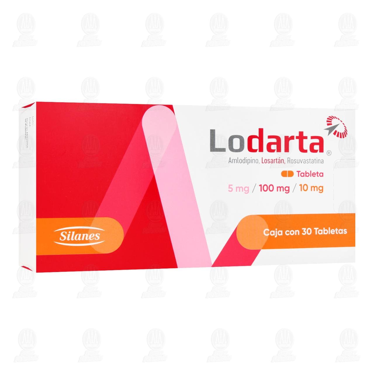 Imagen para Lodarta 5mg/100mg/10mg, 30 Tabletas.