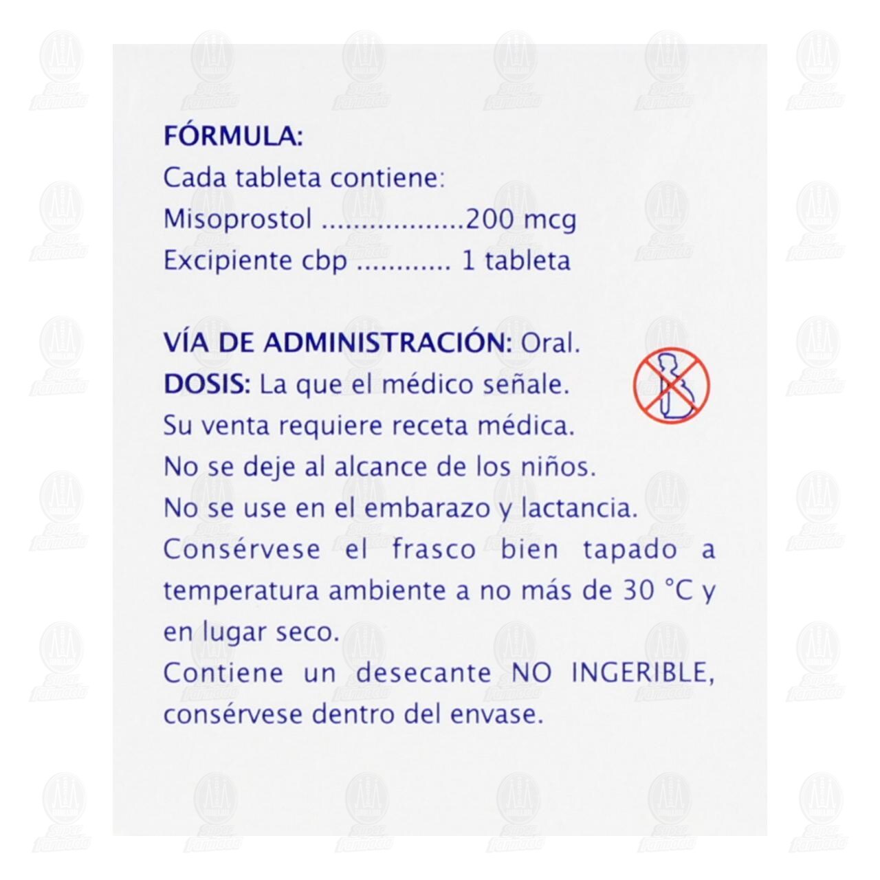 Misoprostol 200 mcg, 28 Tabletas Pharmalife. image number 2